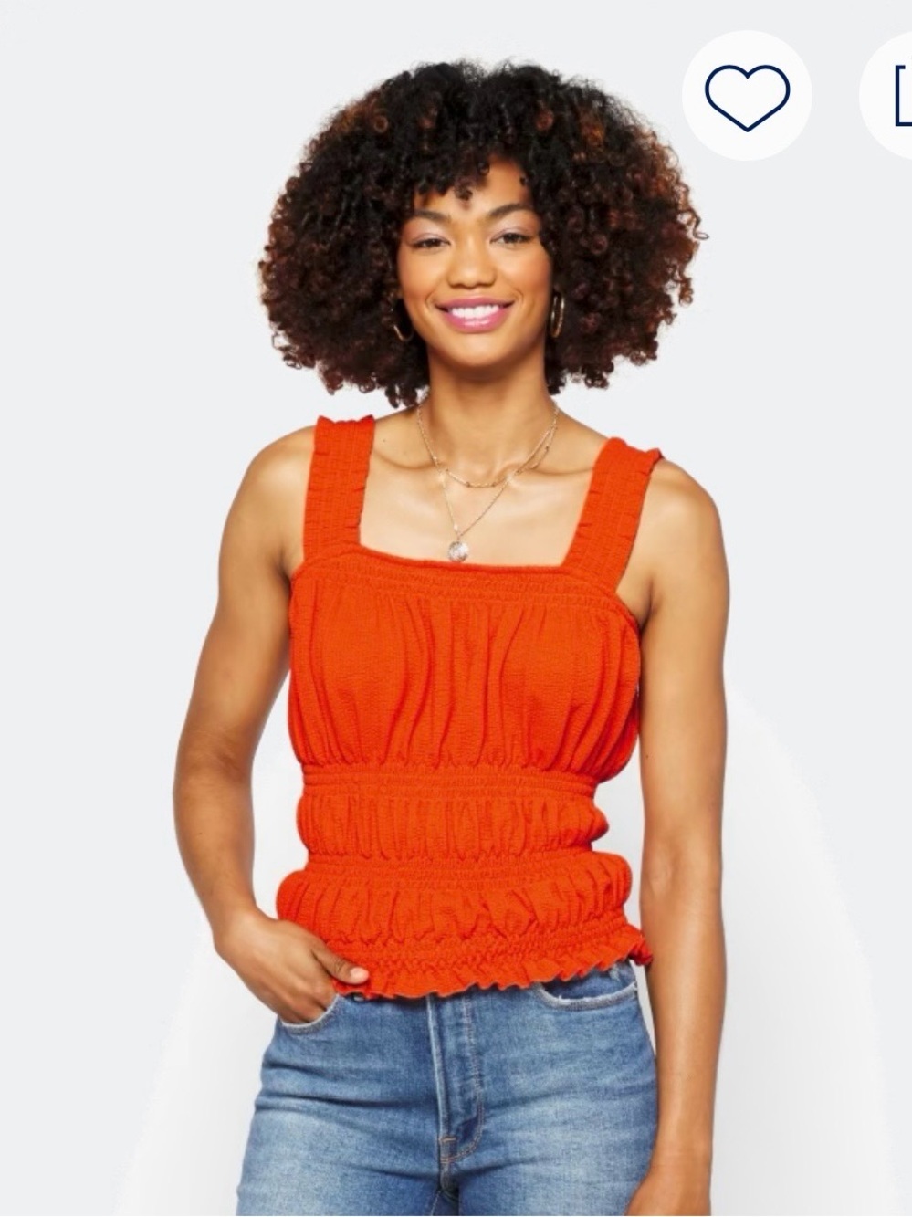The General Good. Zebra Smocked Knit Top.